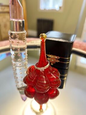 Sterling silver paved ring